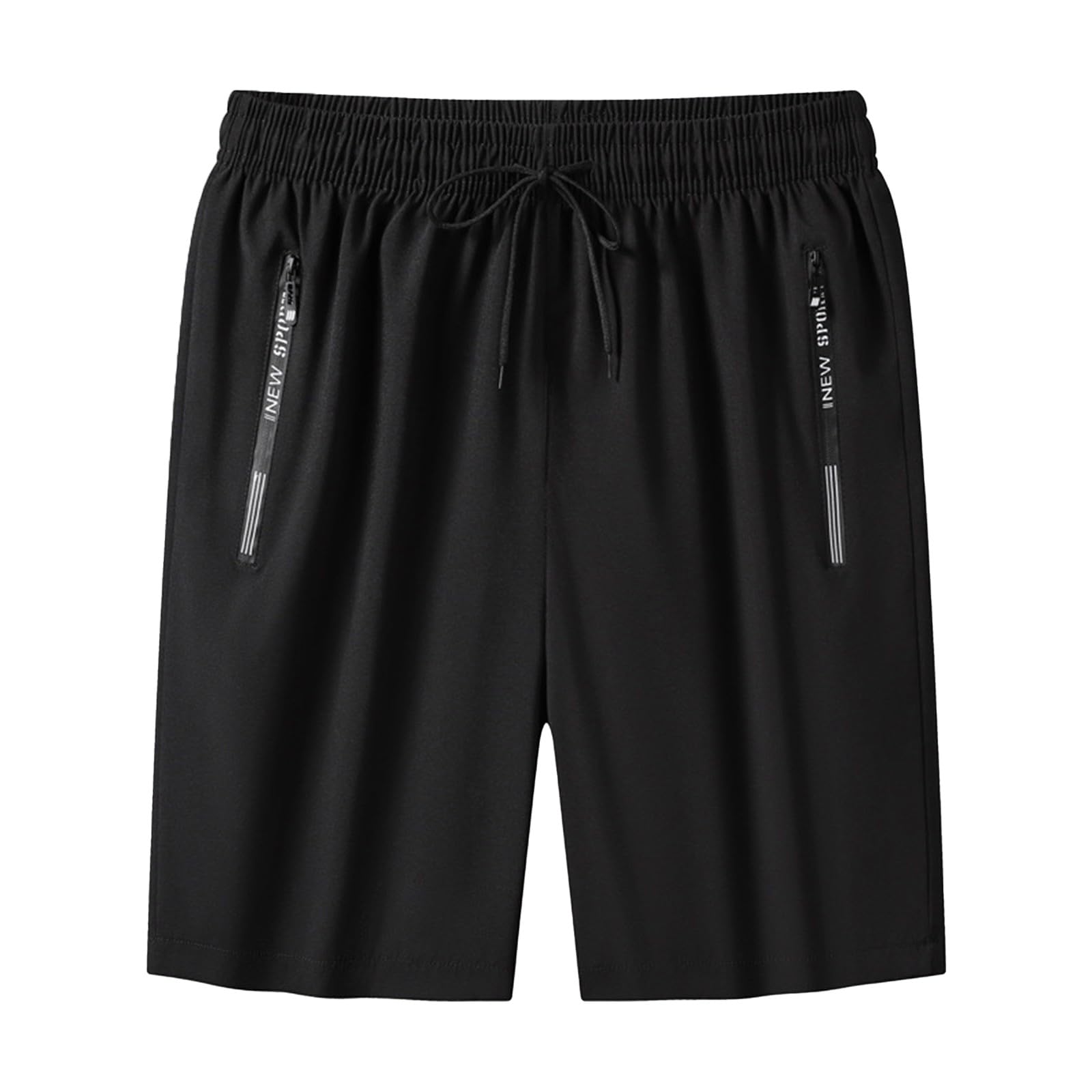 Mens Athletic Gym Workout Shorts Ice Silk Lightweight Quick Dry Running Basketball Short with Zipper Pockets 2026