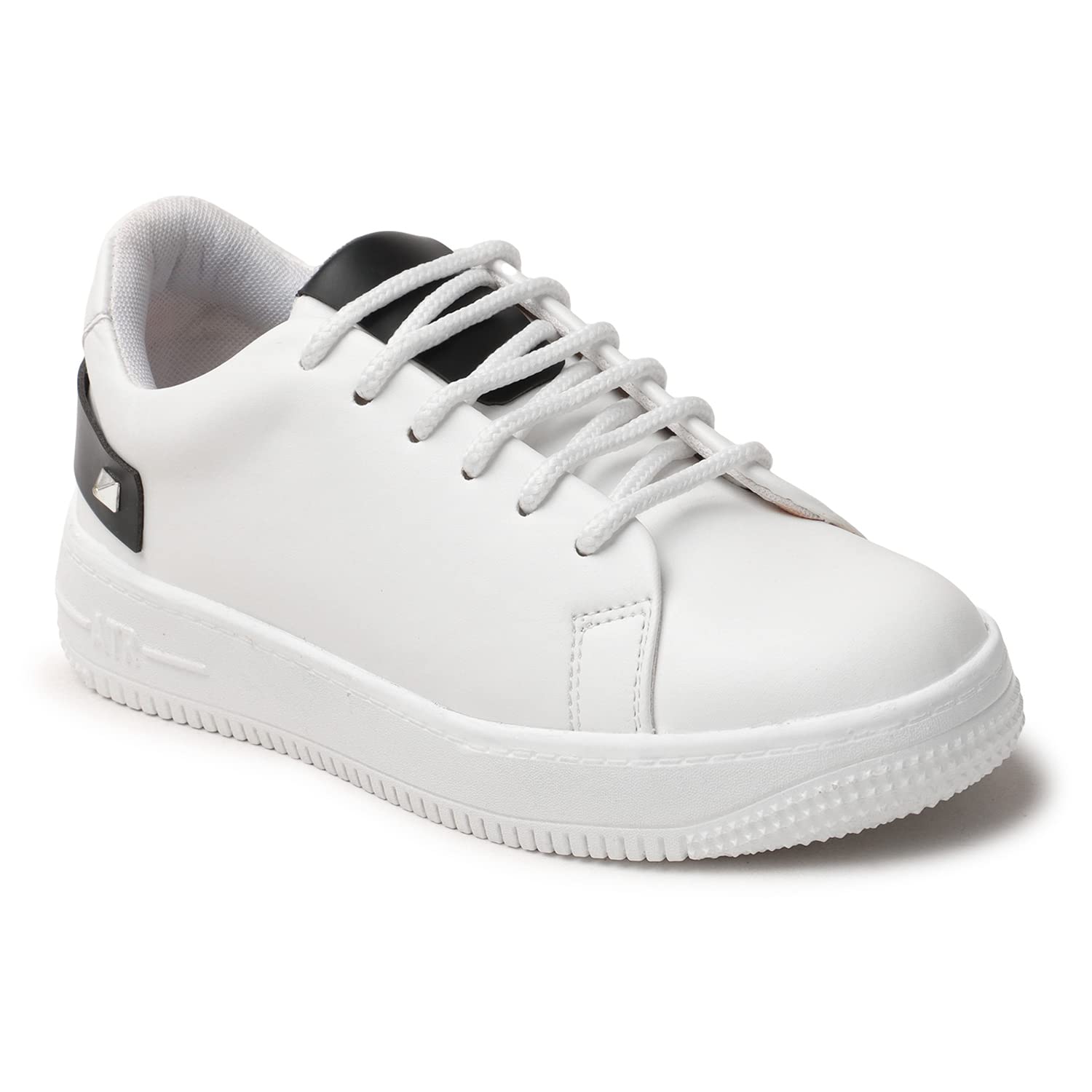 Longwalk Womens Comfotable Sneakers - Round White Sneakers Shoes (UK Size - 7) (B0C2K8SDK5) Amazon Price History, Amazon Price Tracker