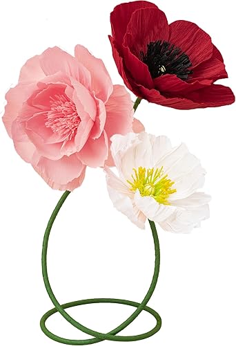 MEJOY Decoración de flores de papel 3D de 16 pulgadas para pared, flores de papel gigantes grandes hechas a mano para bodas, telón de fondo de