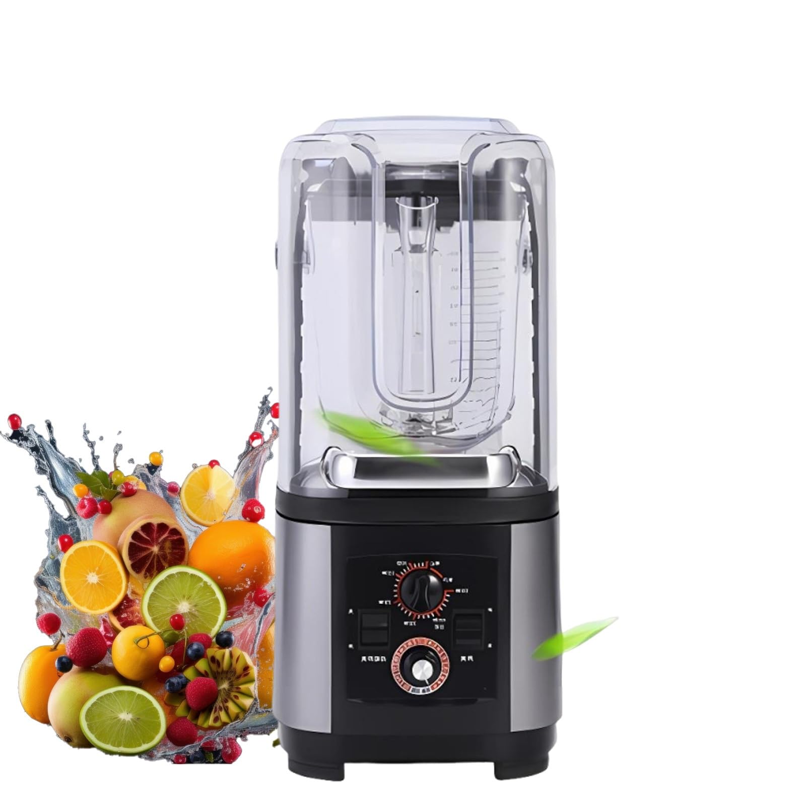 GYKOZY Commercial Grade Blender with 2L Jar, Fast Ice Crushing, Self-Cleaning, Variable Speed Heavy Duty Smoothie Maker