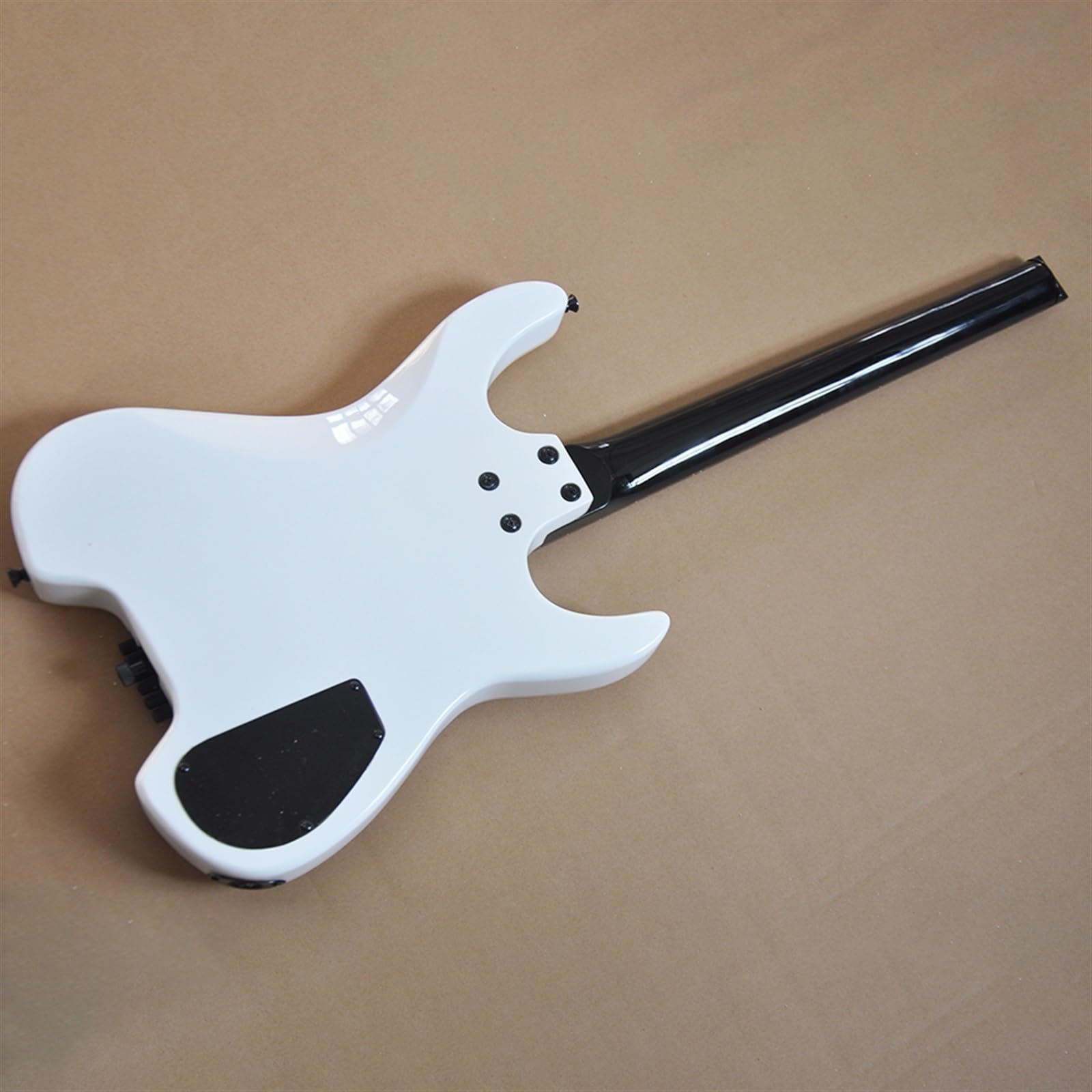 Chitarra Elettrica Senza Testa Bianca Per Mancini Da 39 Pollici Con Tastiera In Palissandro 24 Tasti Professionale Chitarra Elettrica Senza Testa