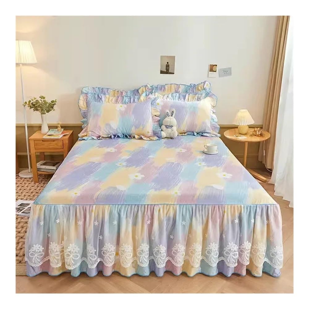 Coprirete in 100% cotone, per letto matrimoniale, king size, copriletto, copriletto, copriletto, copriletto, copriletto, per letto queen size (stile 10,150 x 200 cm, set da 3 pezzi)