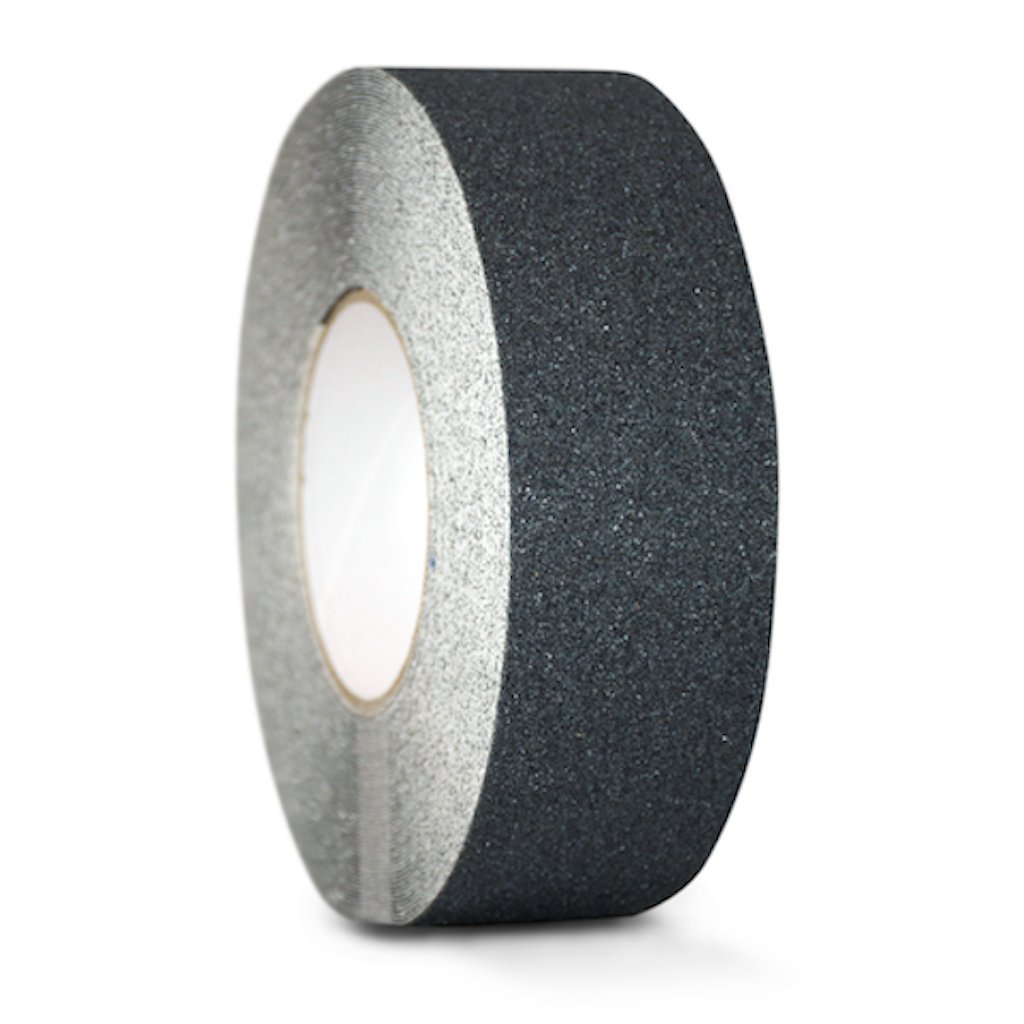 GGR Supplies T.R.U. NST-20 Black Non-Skid Tape 12 in. Wide x 60 ft. Length Safety Way 60 Grit Anti Slip Traction Tape 32 Mil No Slip