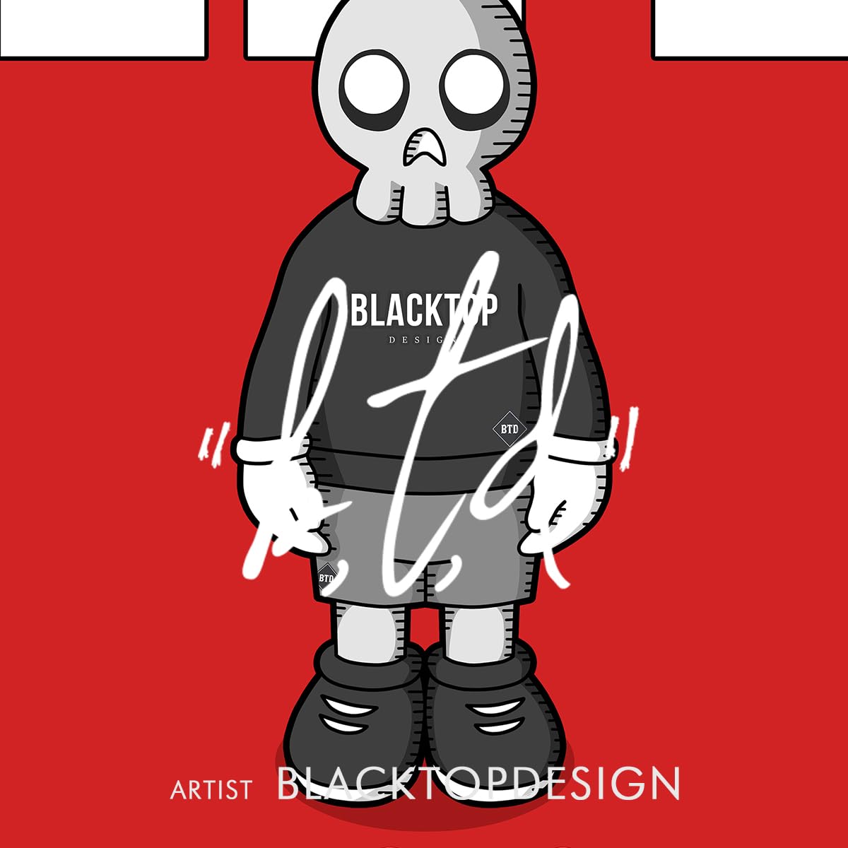 Amazon.co.jp: 現代アートポスター ドクロ スカル カウズ KAWS