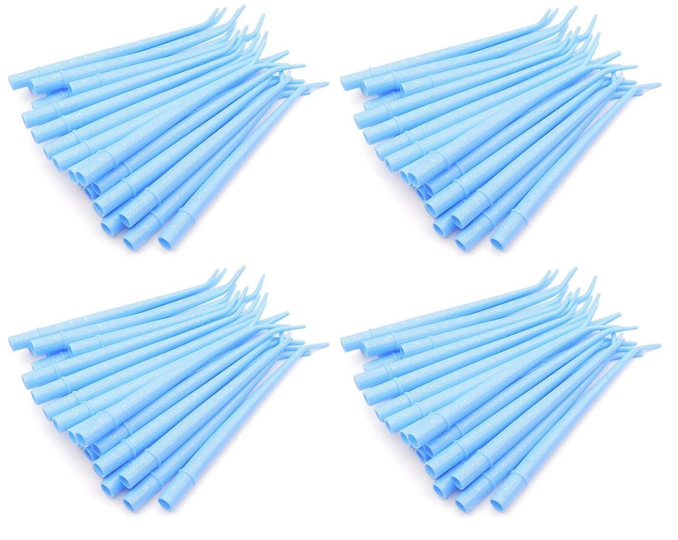 AmeriCan Goods 100/Pack Disposable Dental Surgical Aspirator Tips Plastic Suction Aspirating Tips Green 1/4'', White 1/8'', Blue 1/16