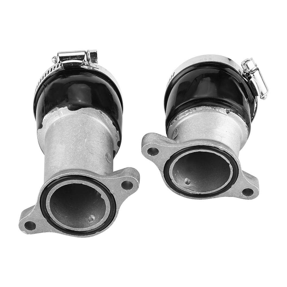 cx 500 ansaugstutzen,Cx 500 Ansaugstutzen,2 Stücke Aluminium Vergaser Ansaugkrümmer Schnittstelle Kleber Stiefel Vergaser Ansaugkrümmer Für Cx500 1978-1982
