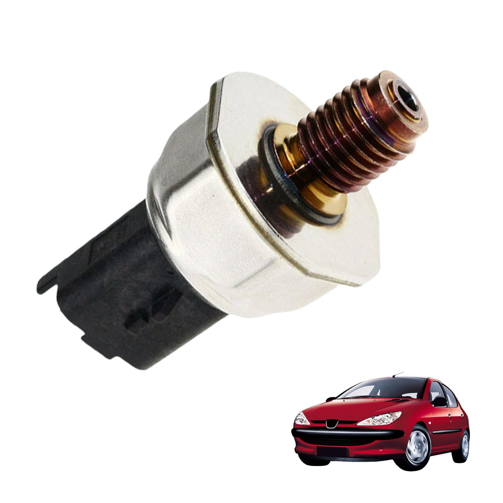 GVSS Capteur de Pression de Rail de Carburant 9658227880,Compatible avec Citroën C1 C2 C3 C4 C5 Peugeot 107 206 207 407 308 3008 Ford Focus Mondeo Nissan Qashqai,pour Moteurs HDi et TDCi