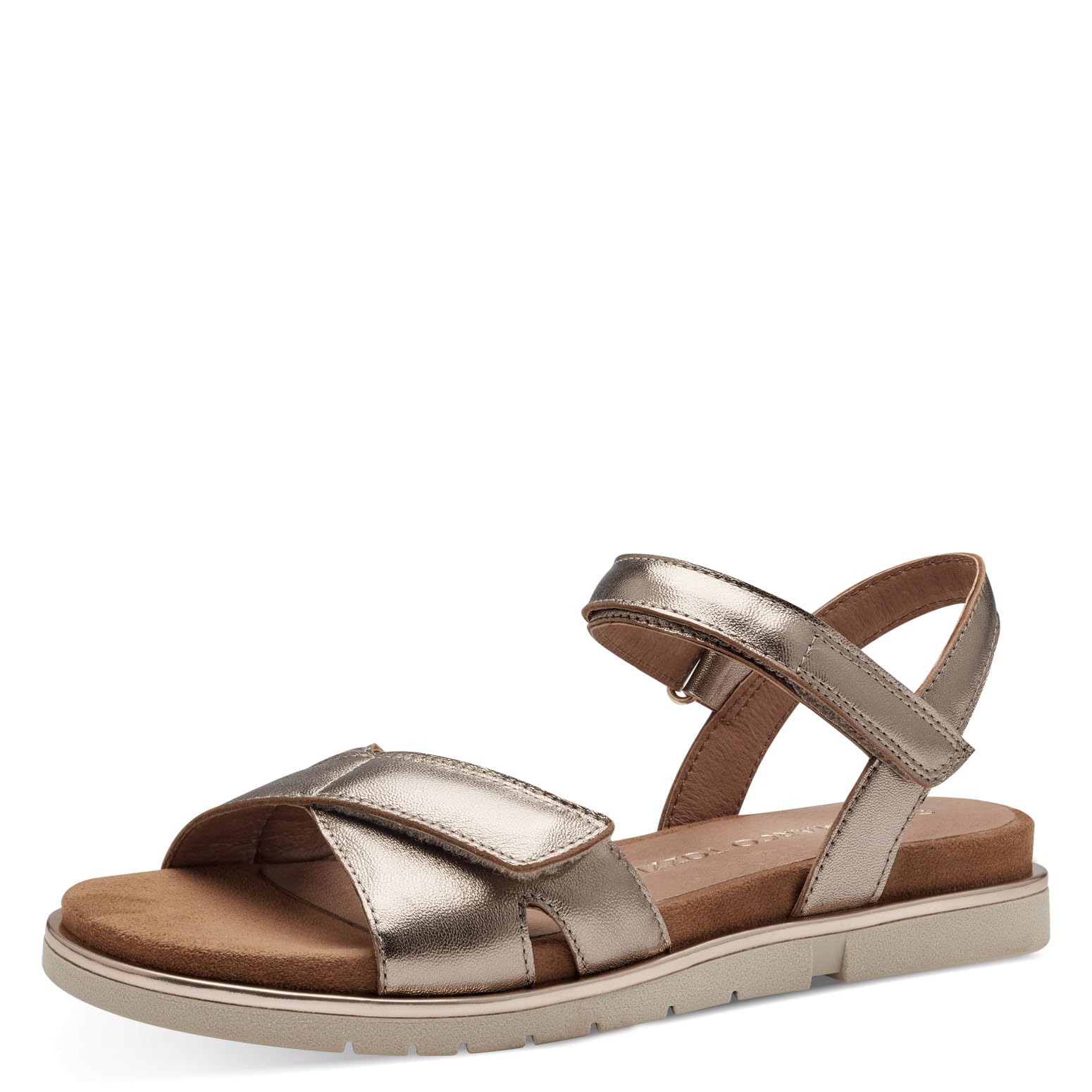 MARCO TOZZI Women's 2-28401-42 Heeled Sandal, Metallic Rose, 6.5