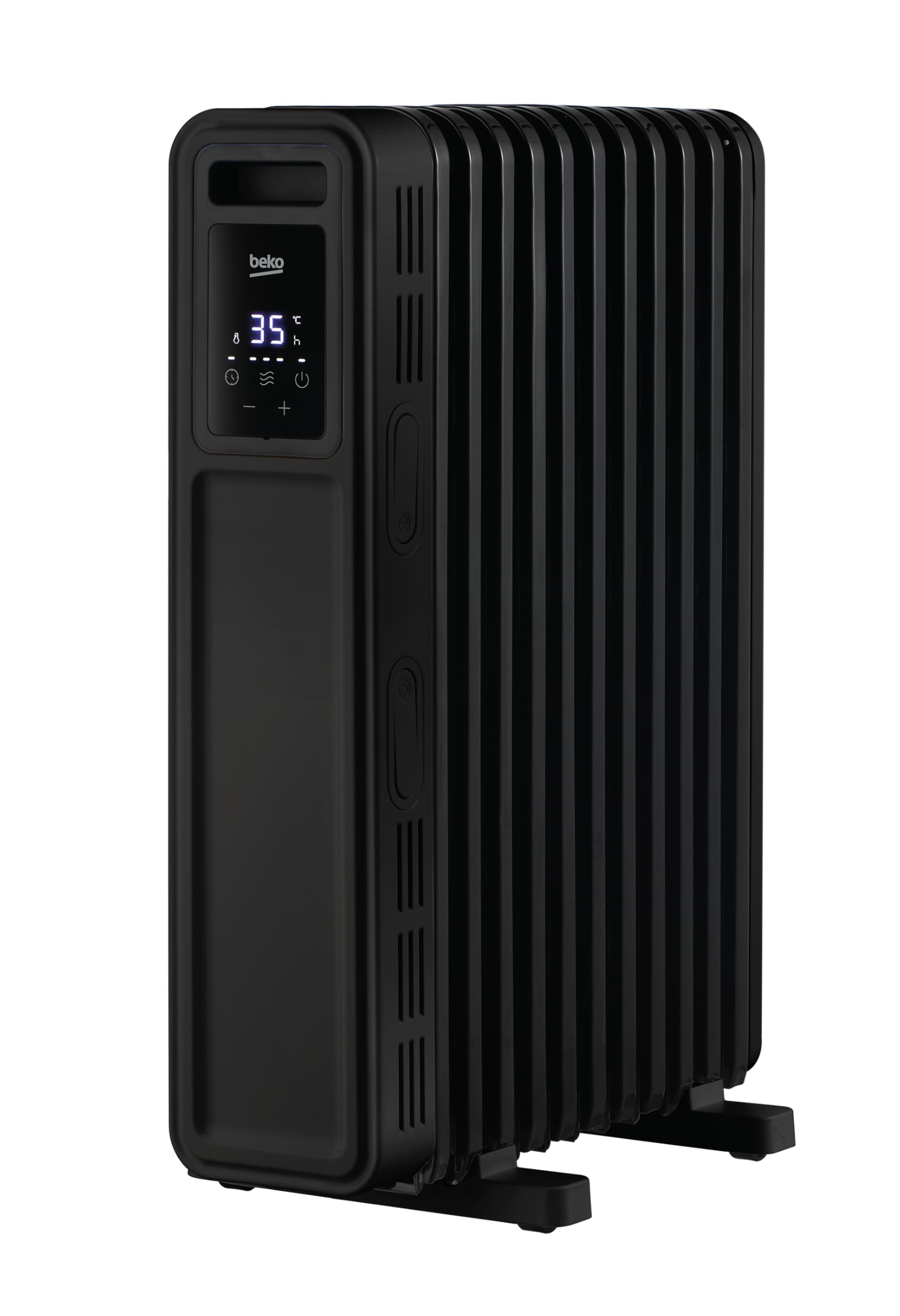BEKO RHO8323BT radiator olejowy z pilotem zdalnego sterowania, moc 2300 W, 11 elementów grzejnych, 3 ustawienia mocy, 24-godzinny timer, ochrona przed przegrzaniem