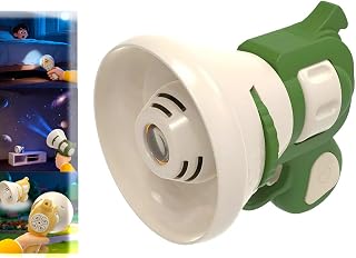 Hilarious Costume Projector & Voice Changer Speaker, Prank Voice Props Can Record Audio, Handheld Projectors Bag Charm, Suitable for Holiday Parties, Children and Adults (Green)