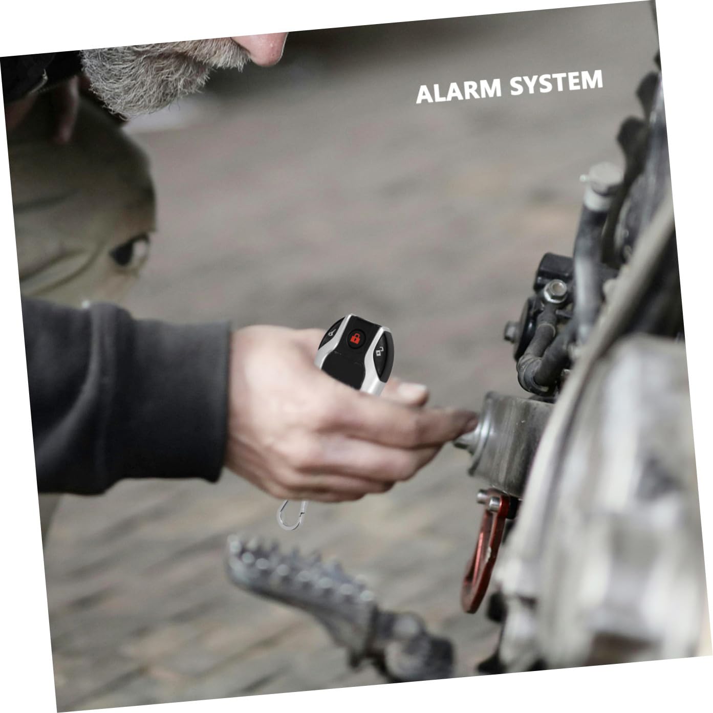 PACKOVE Allarme per Moto Avviamento a Distanza 12v Kit Antifurto Moto Atv Blocco Automatico e Allarme Sonoro per Sicurezza Veicoli in Condizioni Atmosferiche Avverse