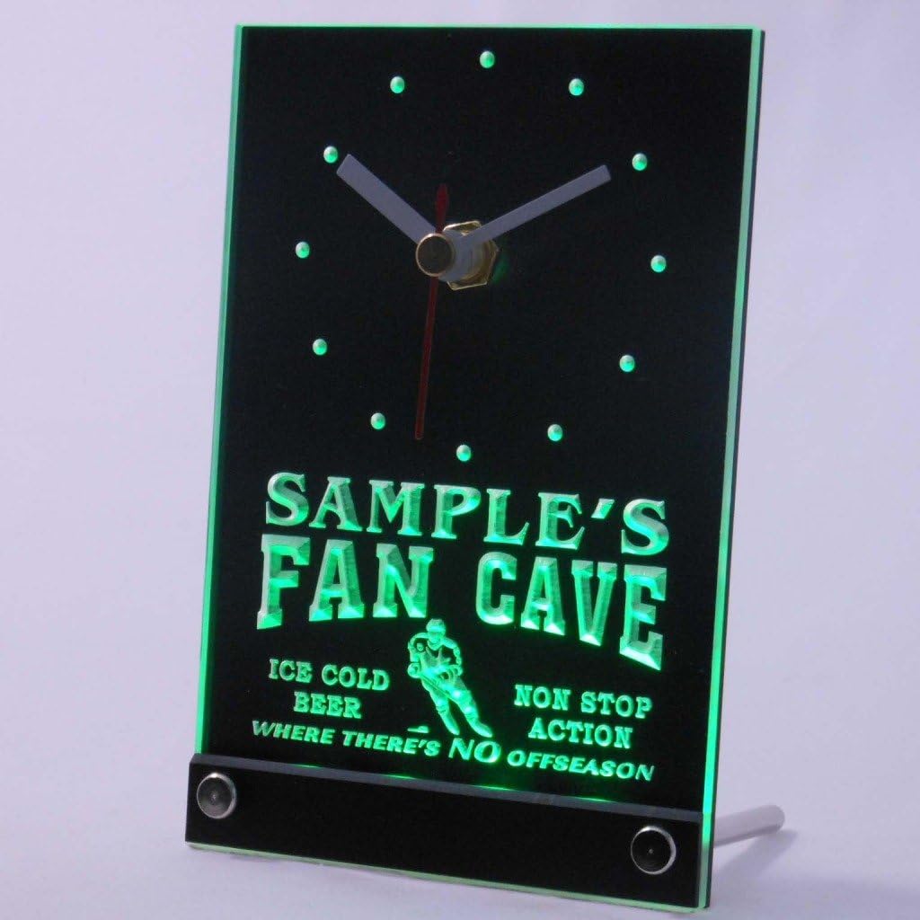 ADVPRO tnctg-tm Personalized Custom Hockey Fan Cave Bar Beer Neon Led Table Clock