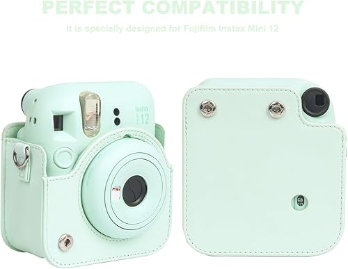 Miniatura 6 de Kit de accesorios 12 en 1 para cámara instantánea Fujifilm Instax Mini 12 con funda para cámara, álbum de fotos y marcos, calcomanía de bricolaje,
