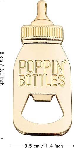 Miniatura 2 de Juego de 18 abridores de botellas para baby shower, recuerdos de decoración de baby shower, abrebotellas con exquisita caja de regalo utilizada para