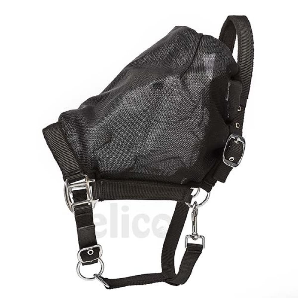 Elico Malham Fly/Headcollar Combi hemalh 11 21 31, Black, Pony