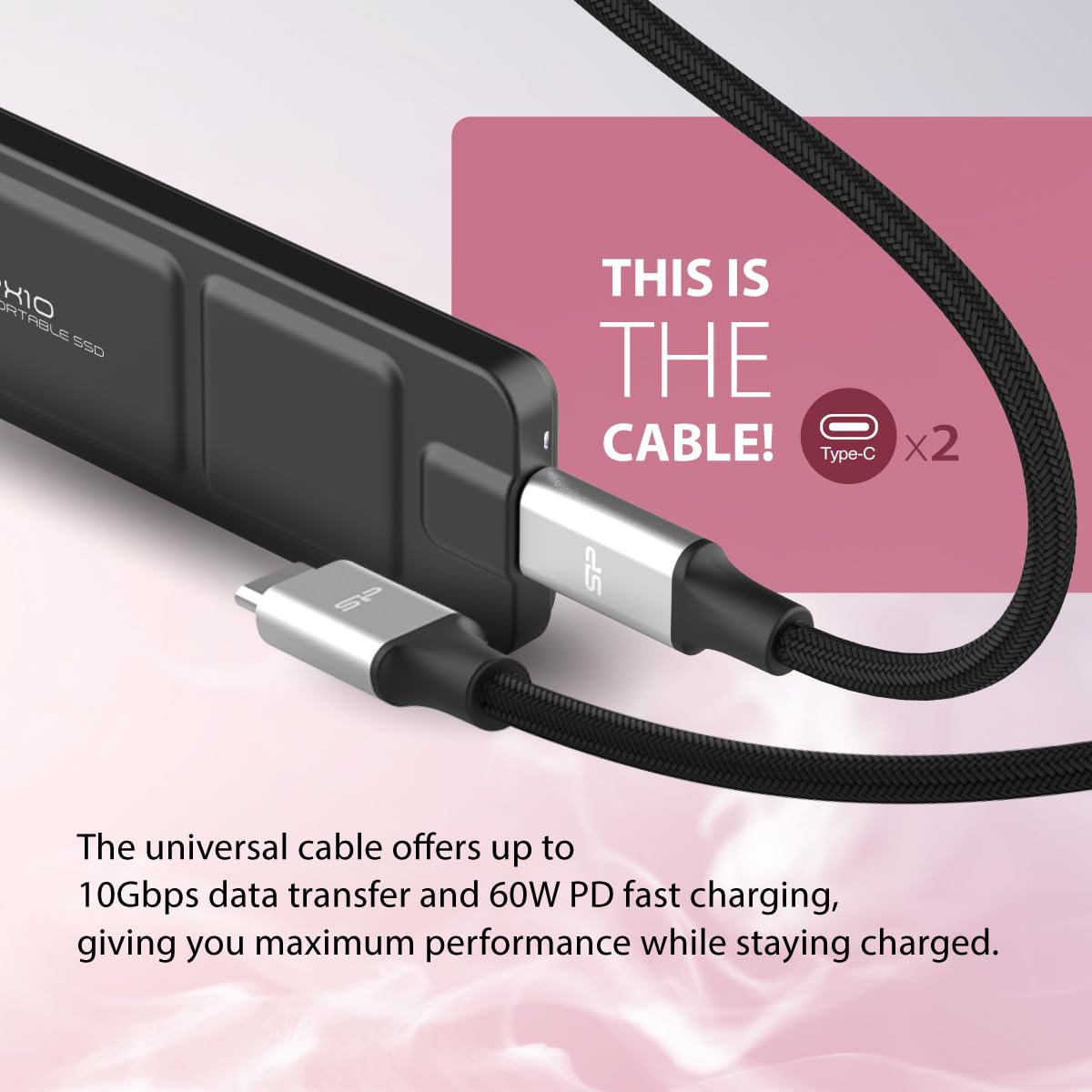Silicon Power 512 GB PX10 USB-C 3.2 Gen 2 Portable SSD (nero)