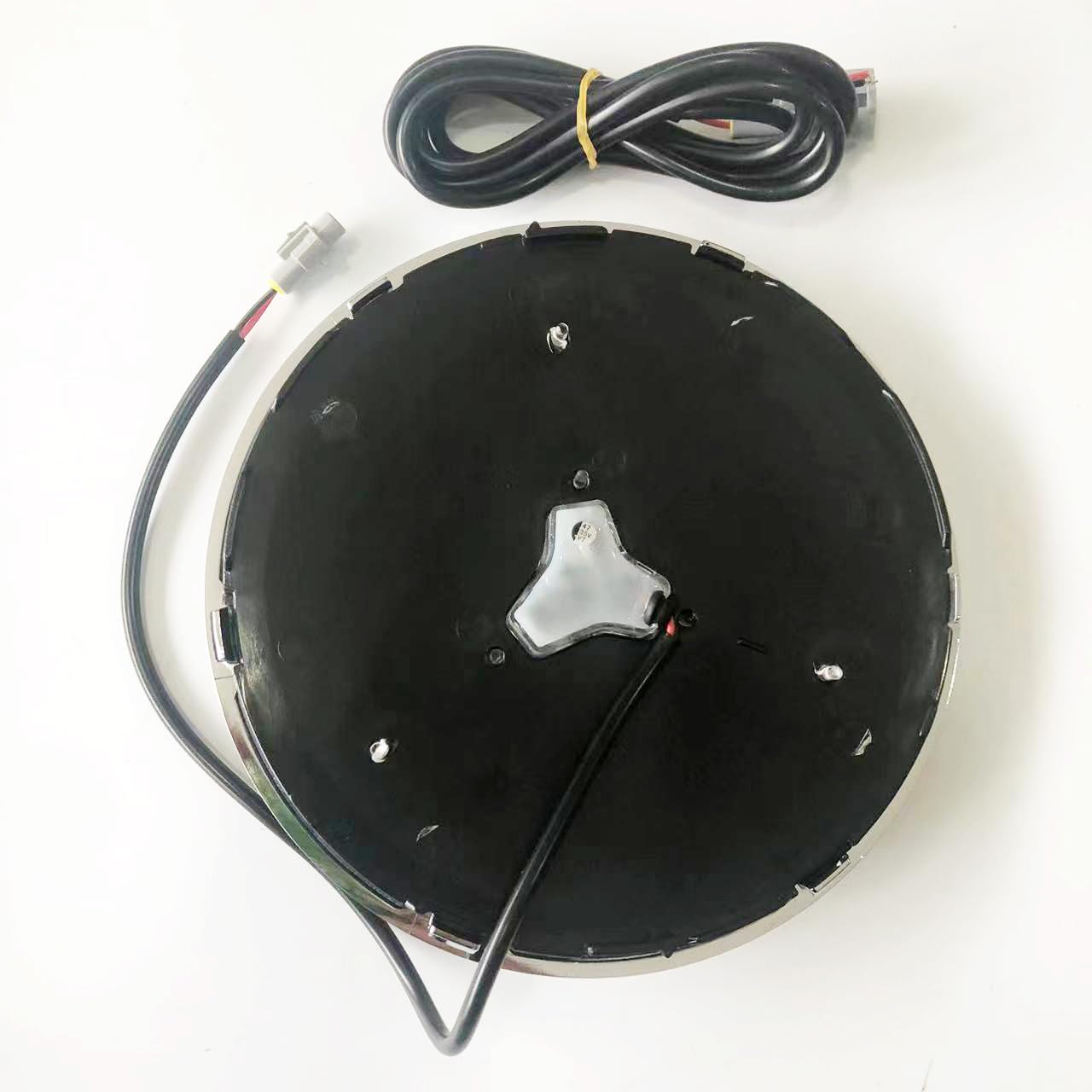 LOUEI White LED Light 3D Badge Crystal Mirror Emblem Front Grille Star Illuminated Logo Compatible with 2016-2021 W213 E200 E220 E260 E300 E350 E400(Black)