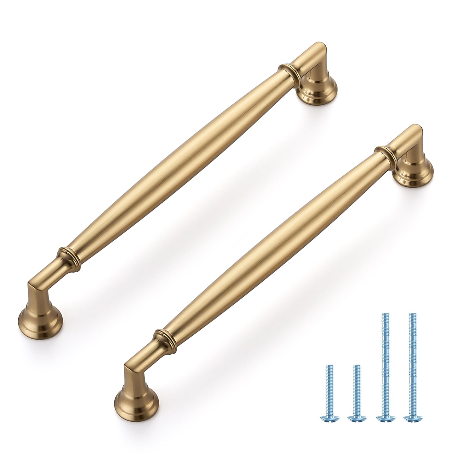 HOME EDIT 10 Pack 5 Inch Champagne Bronze Cabinet Handles Solid Zinc Alloy Pulls for Kitchen, Dresser, Closet & Bathroom Cabinets Hardware — view 25