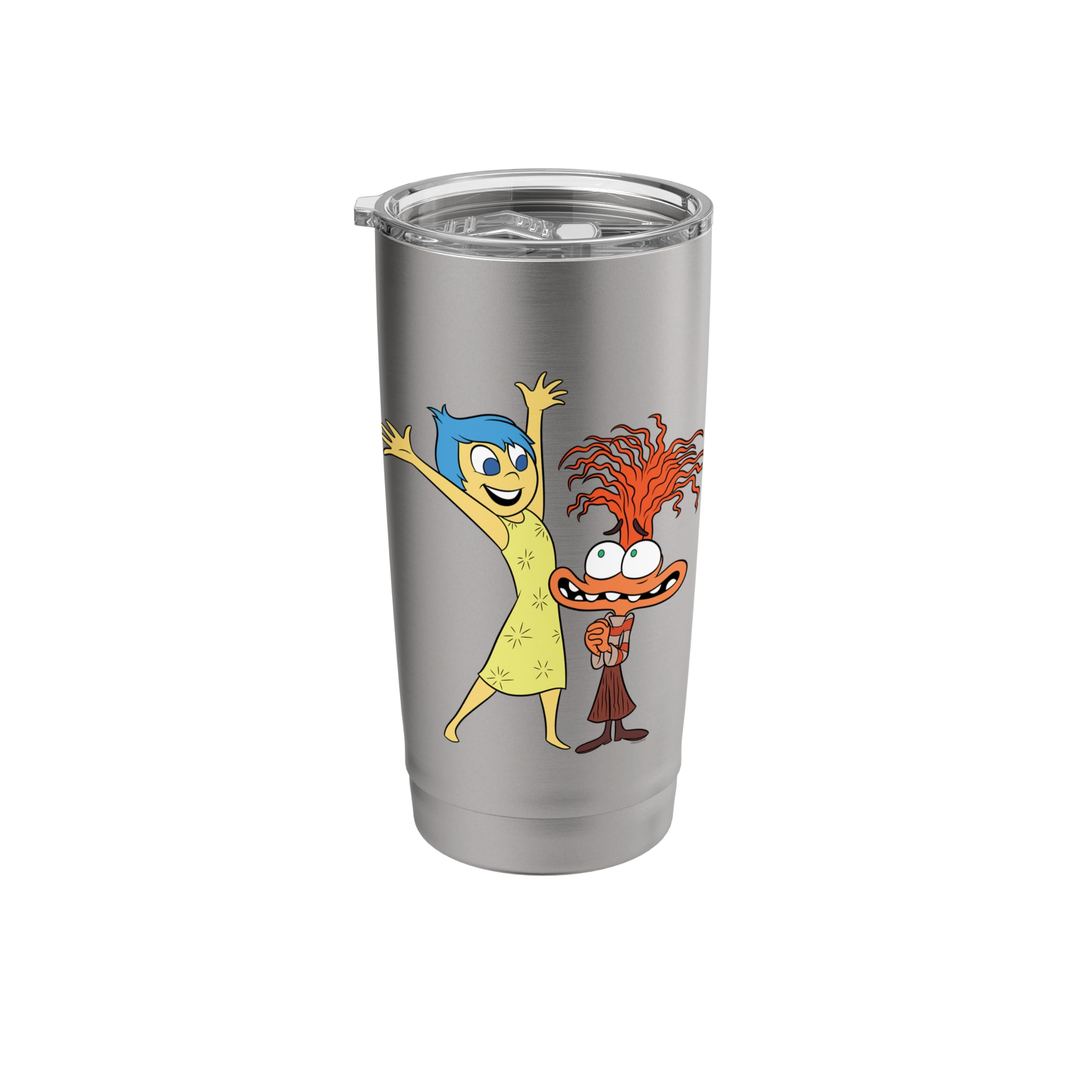 Disney and Pixar's Inside Out 2 Toony Colors Joy & Anxiety Stainless Steel Insulated Tumbler