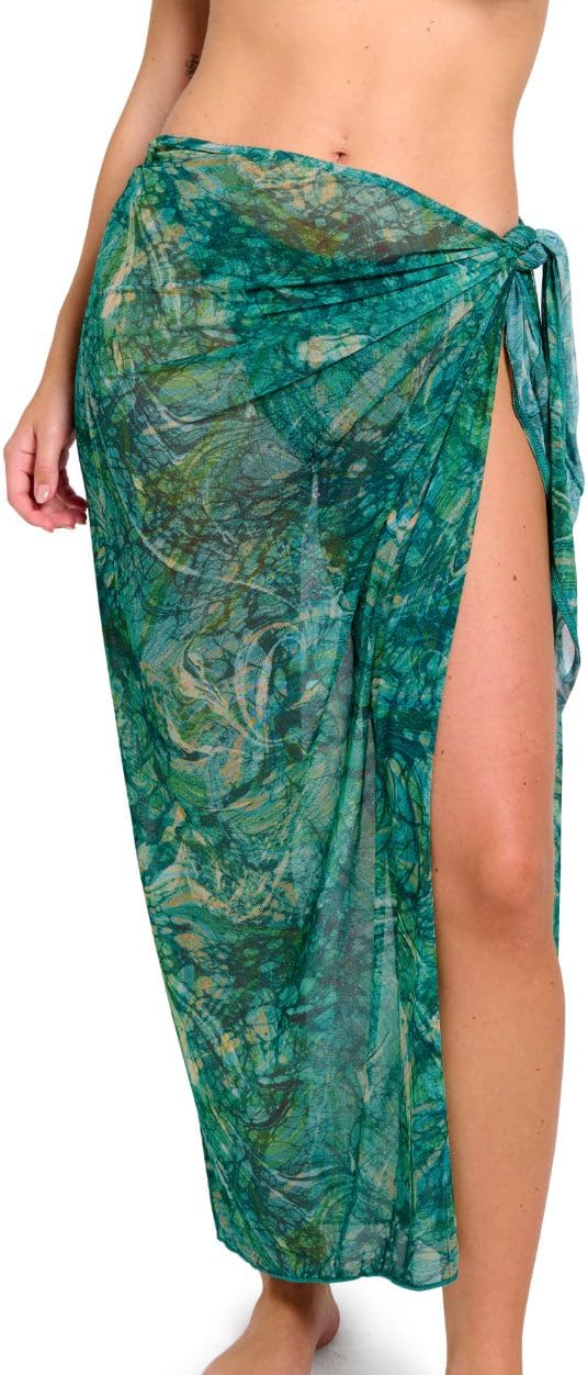 Kiniki Women's Tan Through Beach Sarong (5th Generation)