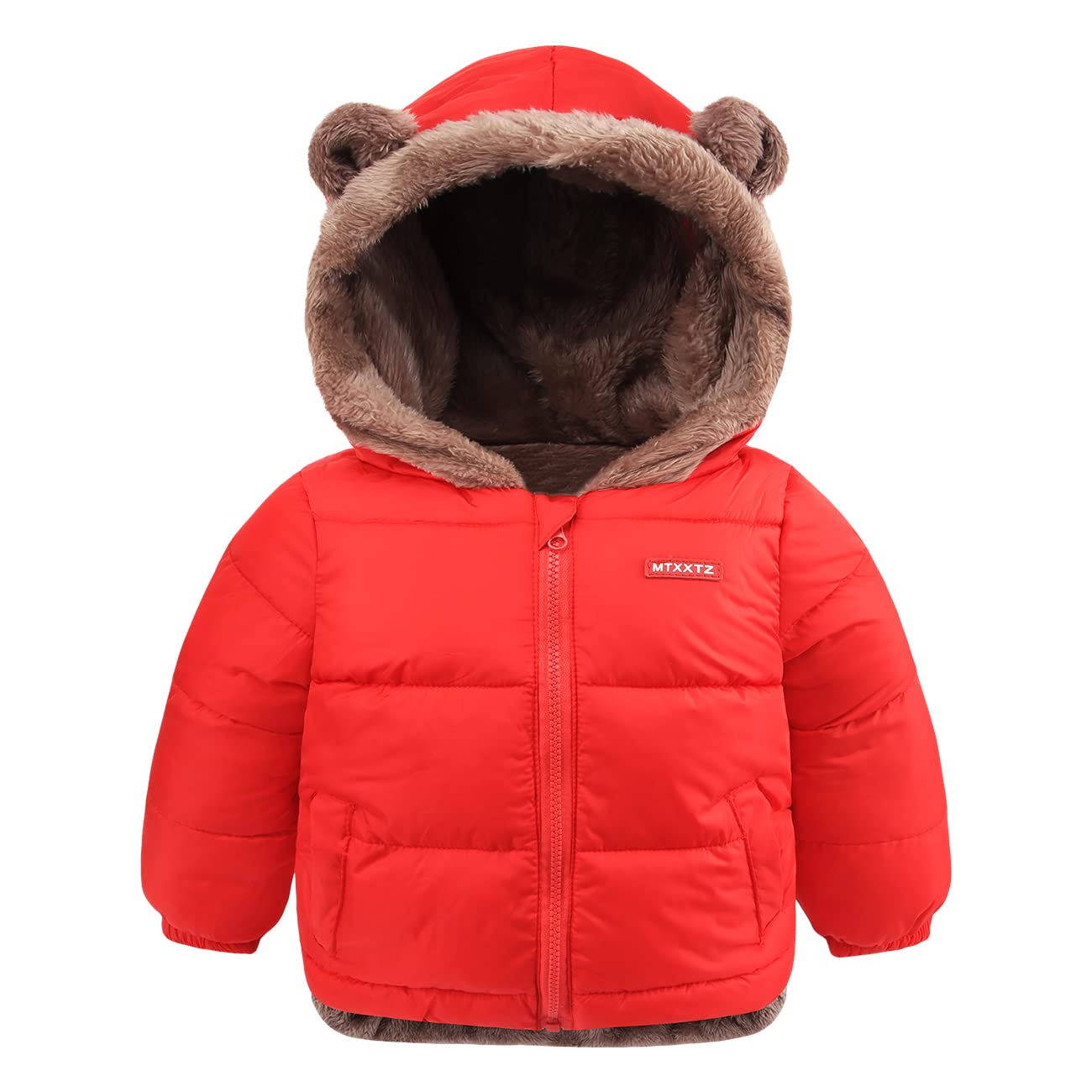 Baby Girl Winter Coats Infant Boy Fleece Puffer Jacket For Toddler