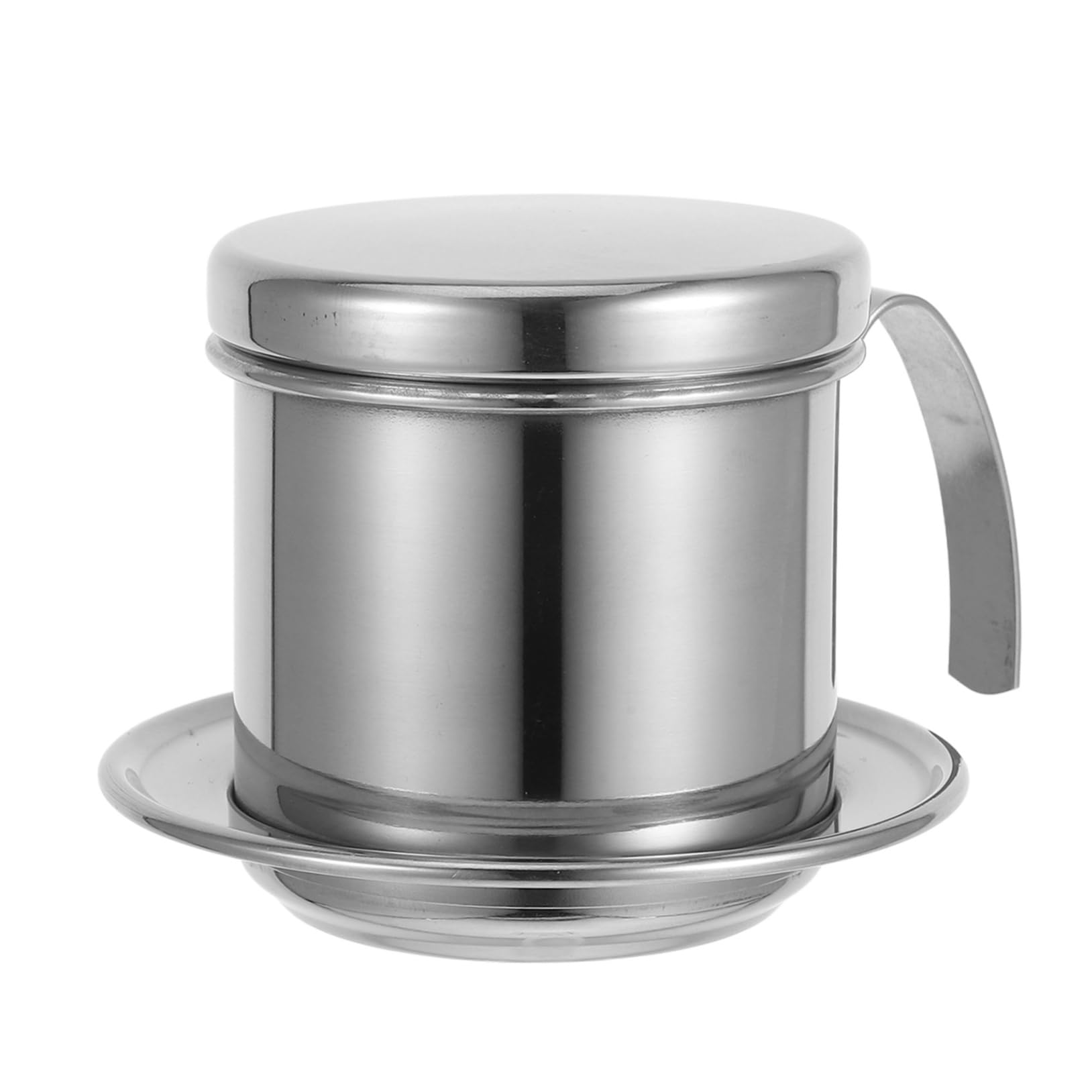 Cabilock Stainless Steel Vietnamese Coffee Drip Maker with Handle Reusable Single Cup Coffee Brewer for Home Use Stainless