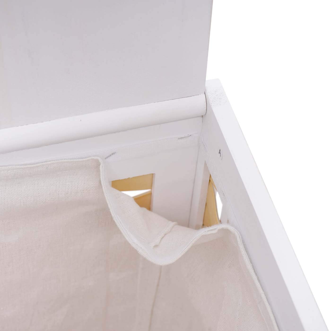 HWC-G37AM - Cesto para la ropa sucia (61 x 51 x 35 cm), color blanco