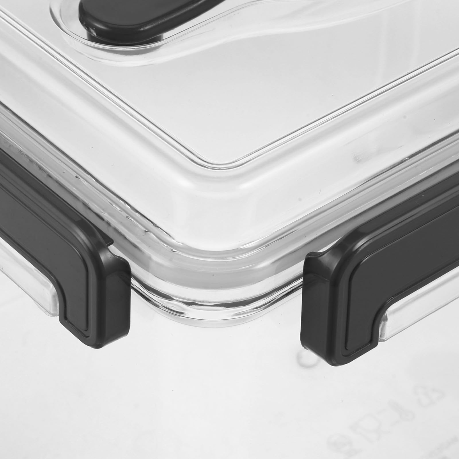 Organizador portátil para Lentes de cámara: Caja de Almacenamiento de plástico Transparente con Tapa y asa para Guardar Equipos fotográficos y Lentes. Medidas: 11,4 x 7,5 x 6,9 Pulgadas.