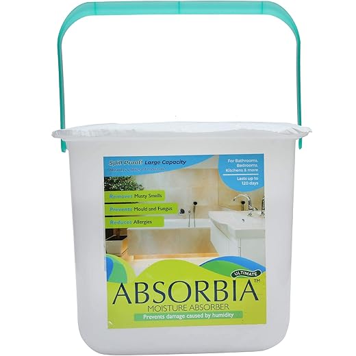 Absorbia Moisture Absorber | Absorbia Ultimate (4L) | Pack of 2 Non-Electric Dehumidier for Large Areas, Bedrooms, Living Room Dining Room| Fights Against Moisture, Mould, Fungus Musty smells?