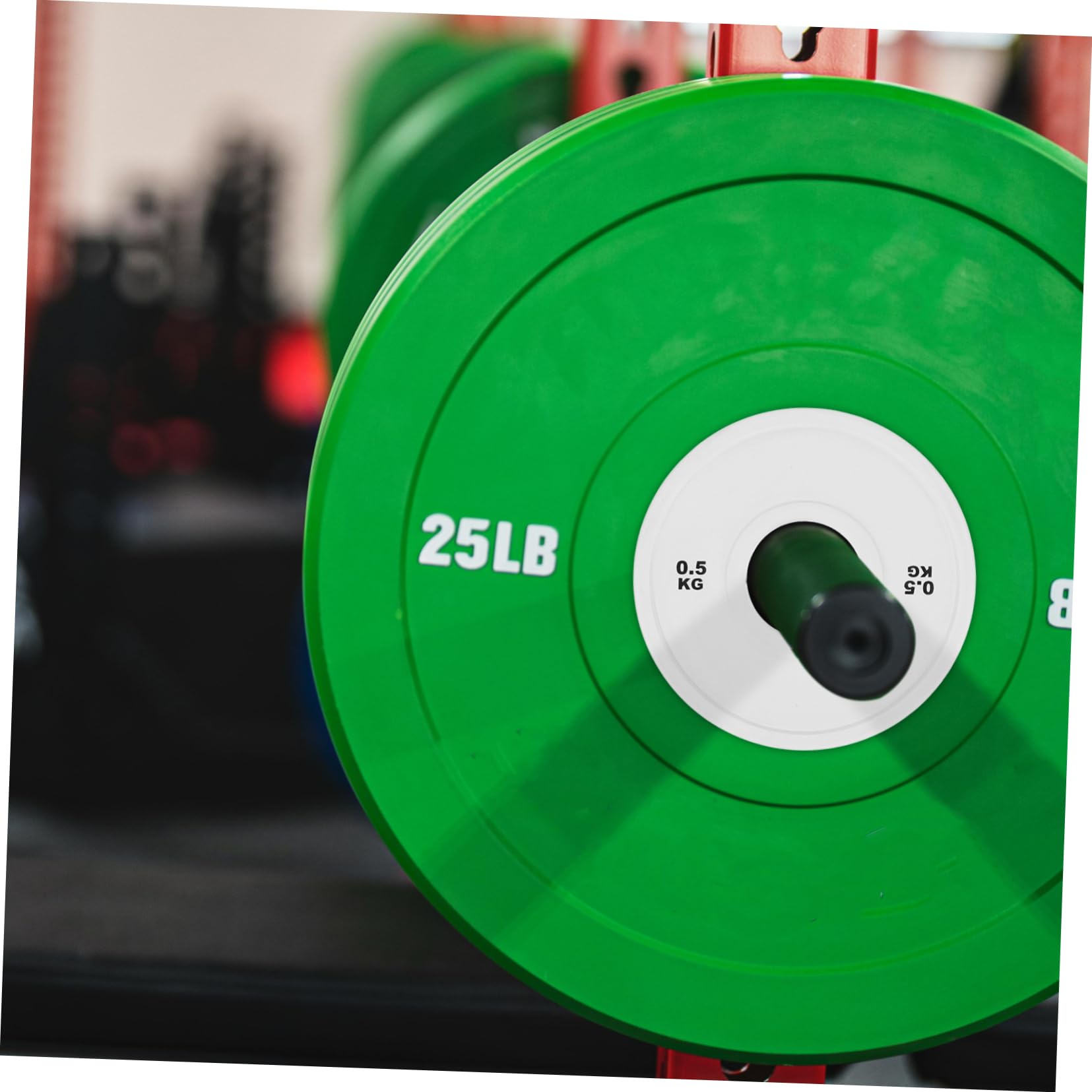 Toyvian 0.5kg Discos De Pesas Barra De Goma Para Entrenamiento De Fuerza Levantamiento De Pesas y Culturismo El Gimnasio Casa Fraccionarios