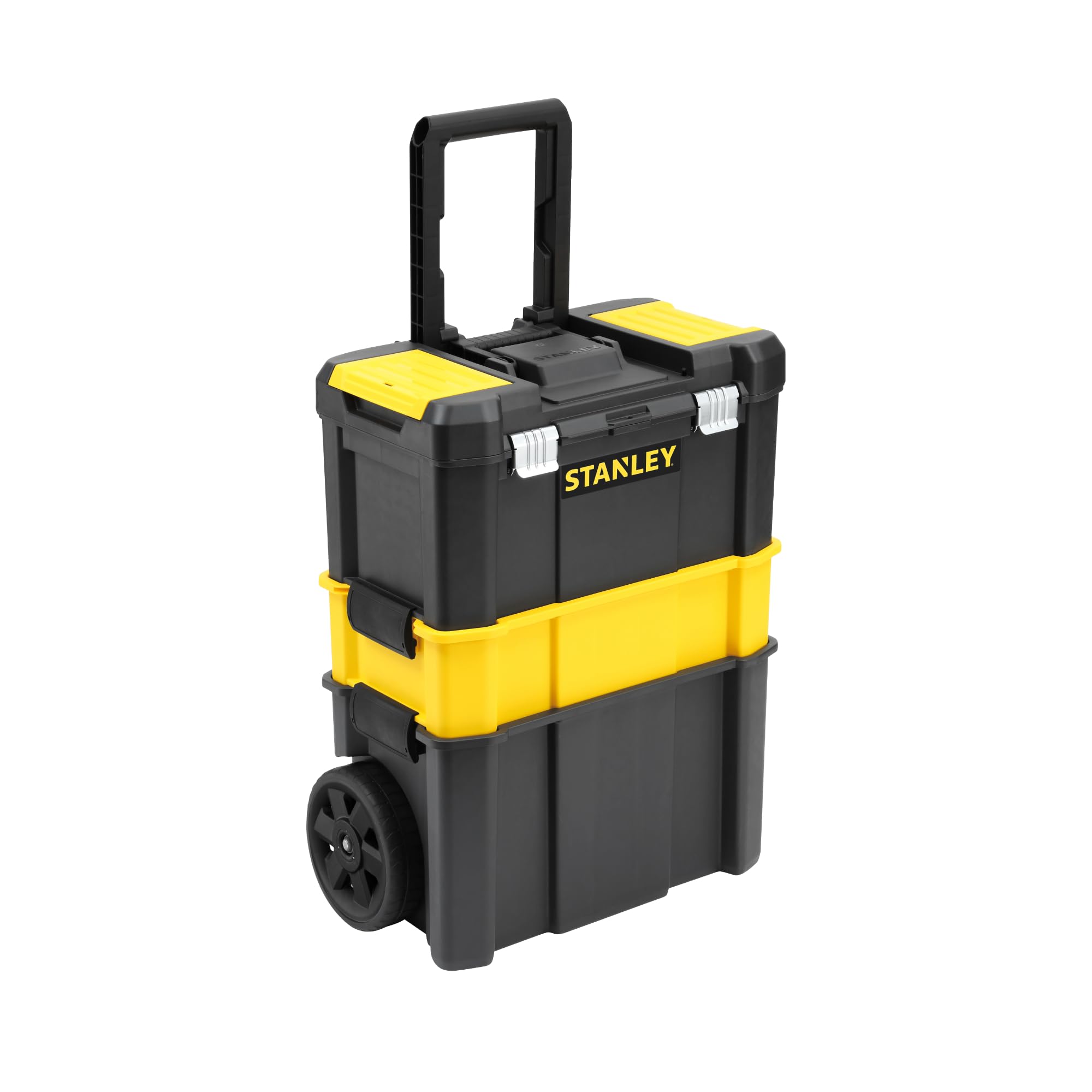 STANLEY Essential Rolling Workshop Toolbox, 3 Tier Stackable Units, STST1-80151