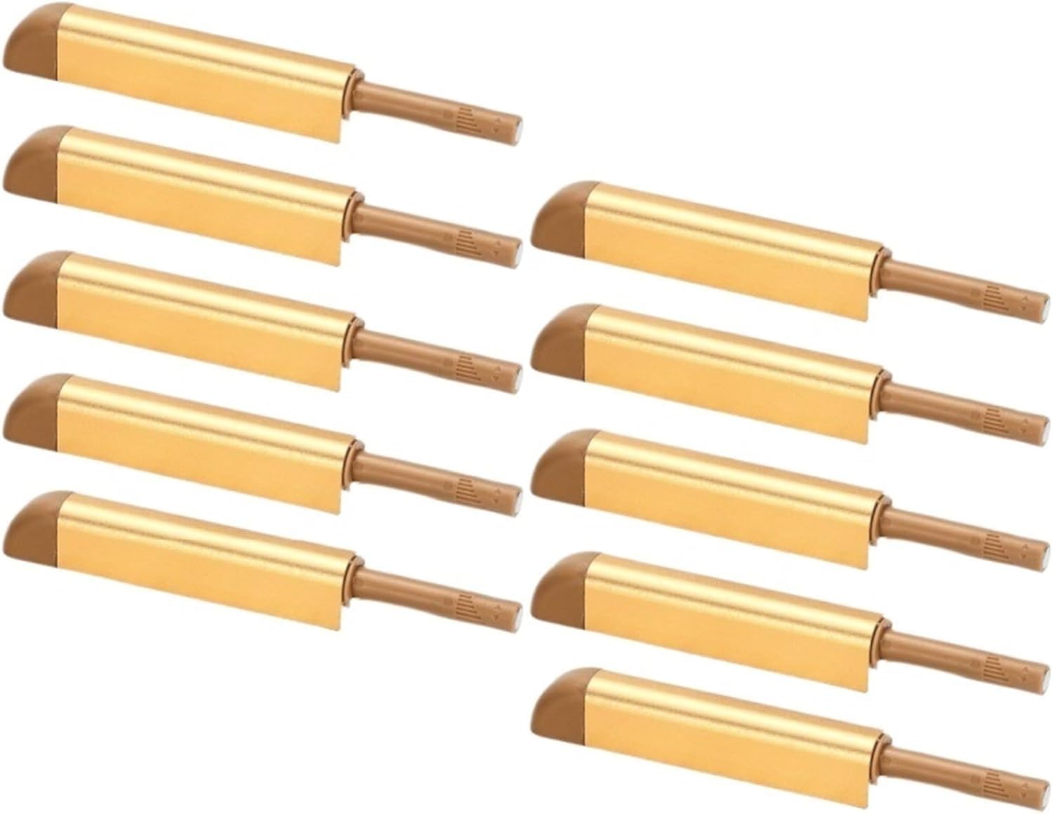 Magnetverschluss für Schränke, Push-Open-Funktion 5/10 Stück Freiliegende/verdeckte Push-to-Open-Türriegel, Küchenschrank-Rebounder, Soft-Close