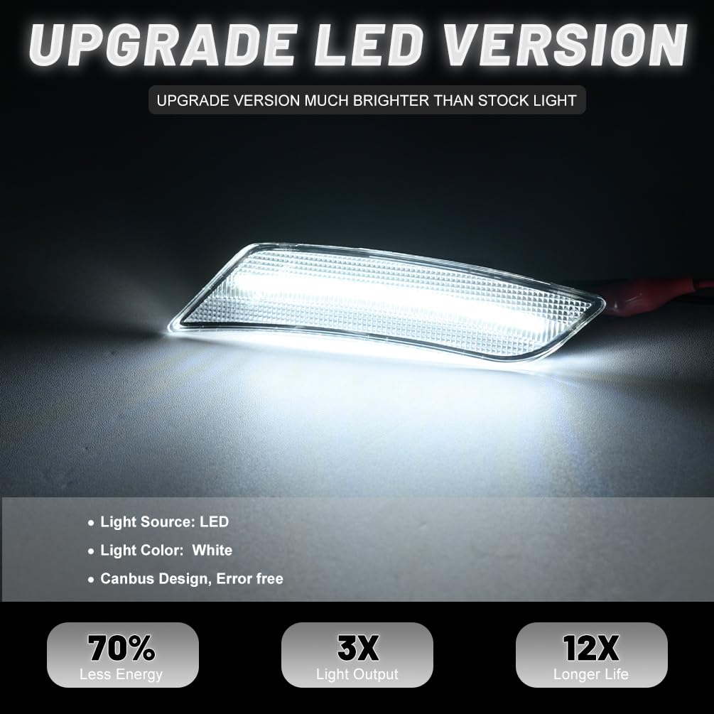 Amazon.com: NJSBYL White LED Side Marker Light Assemblies for 2017