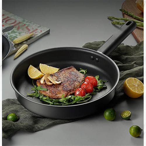 Miniatura 5 de na - Juego de utensilios de cocina sartén negra con tapa colección de cubiertos utensilios de cocina utensilios de cocina antiadherentes