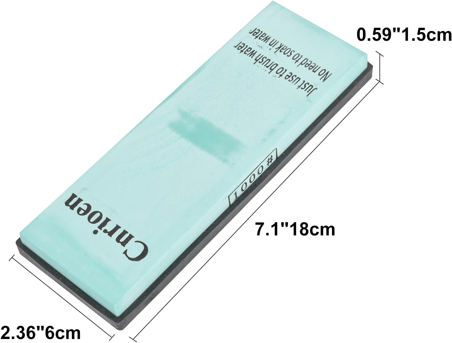 Professional Whetstone Sharpening Stone, 1000 Grit | No Need to Soak In Water