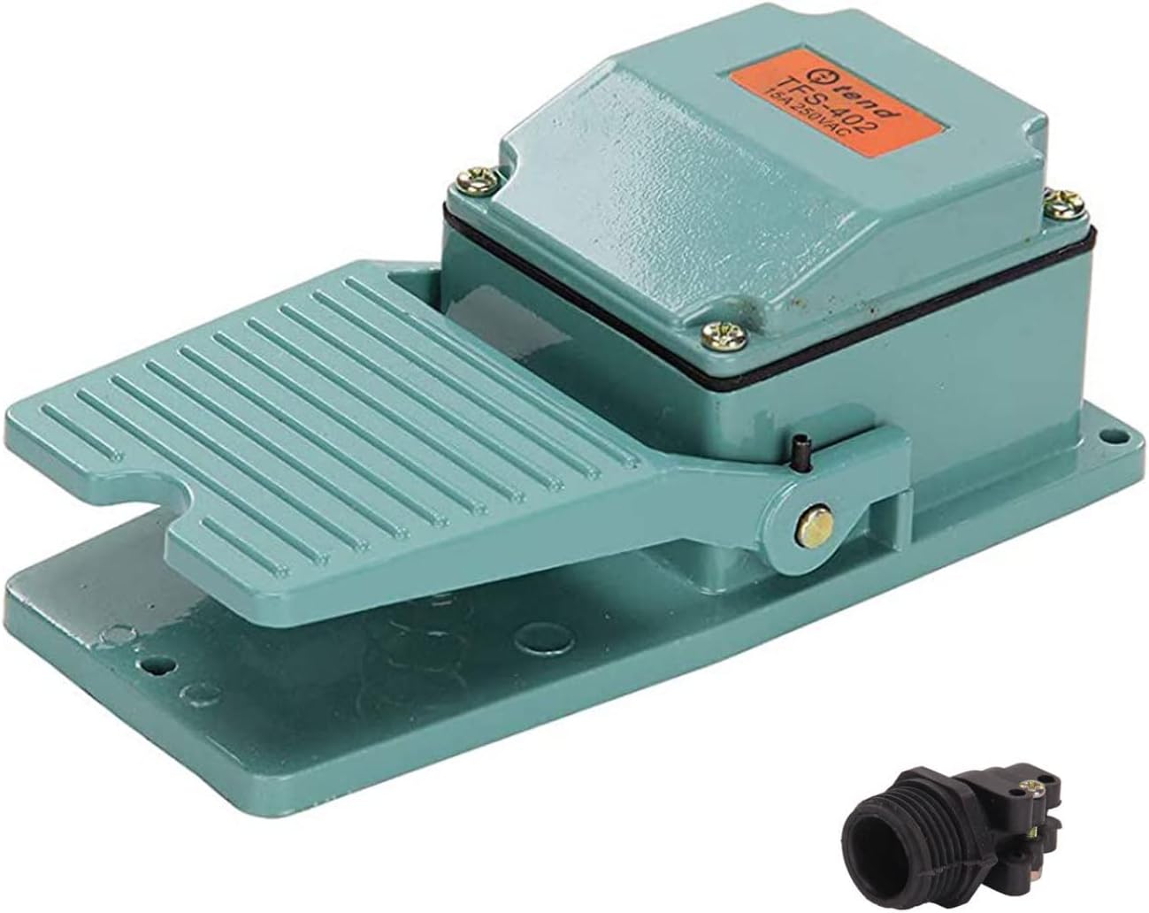 – Foot Pedal Switch TFS-402 AC 250V 15A Industrial Momentary Foot Pedal Nonslip Aluminum Power Foot Switch Controller for Welding Device Lathe Grinder