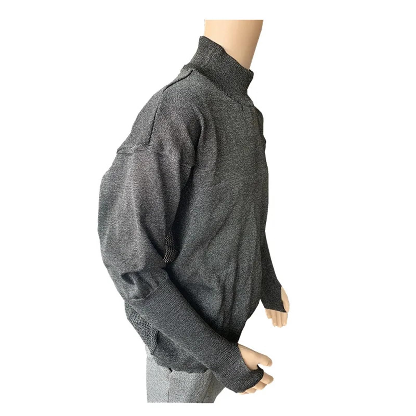 Guantes Anticortes, Chaqueta deportiva con cremallera, good for actividades al aire libre. Ropa protectora anticorte, ligera y moderna, fabricada en polietileno. | Medium