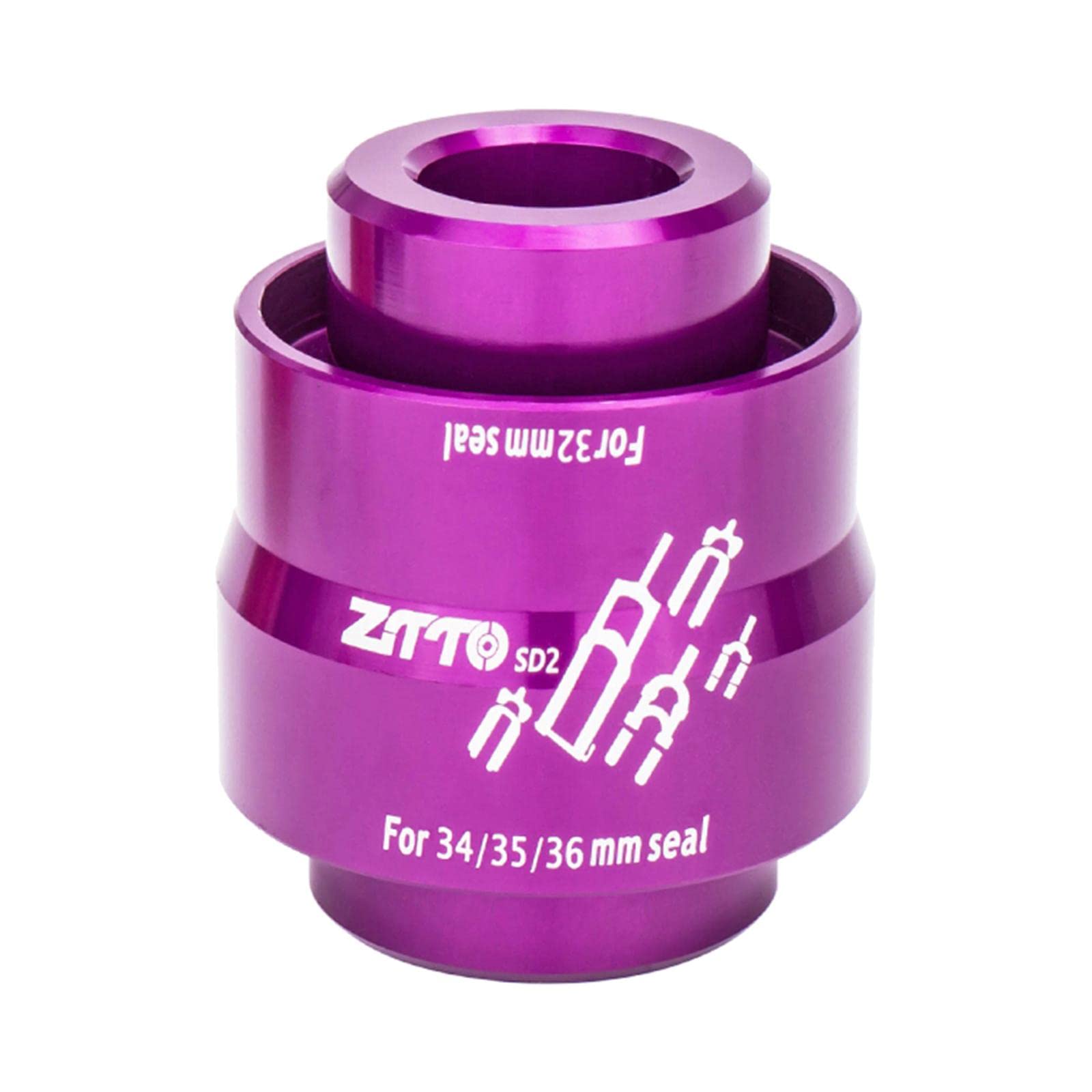 ATORSE® Suspension Oil Seal Driver Mtb Bike Front Fork Installation Tool Purple-image-42