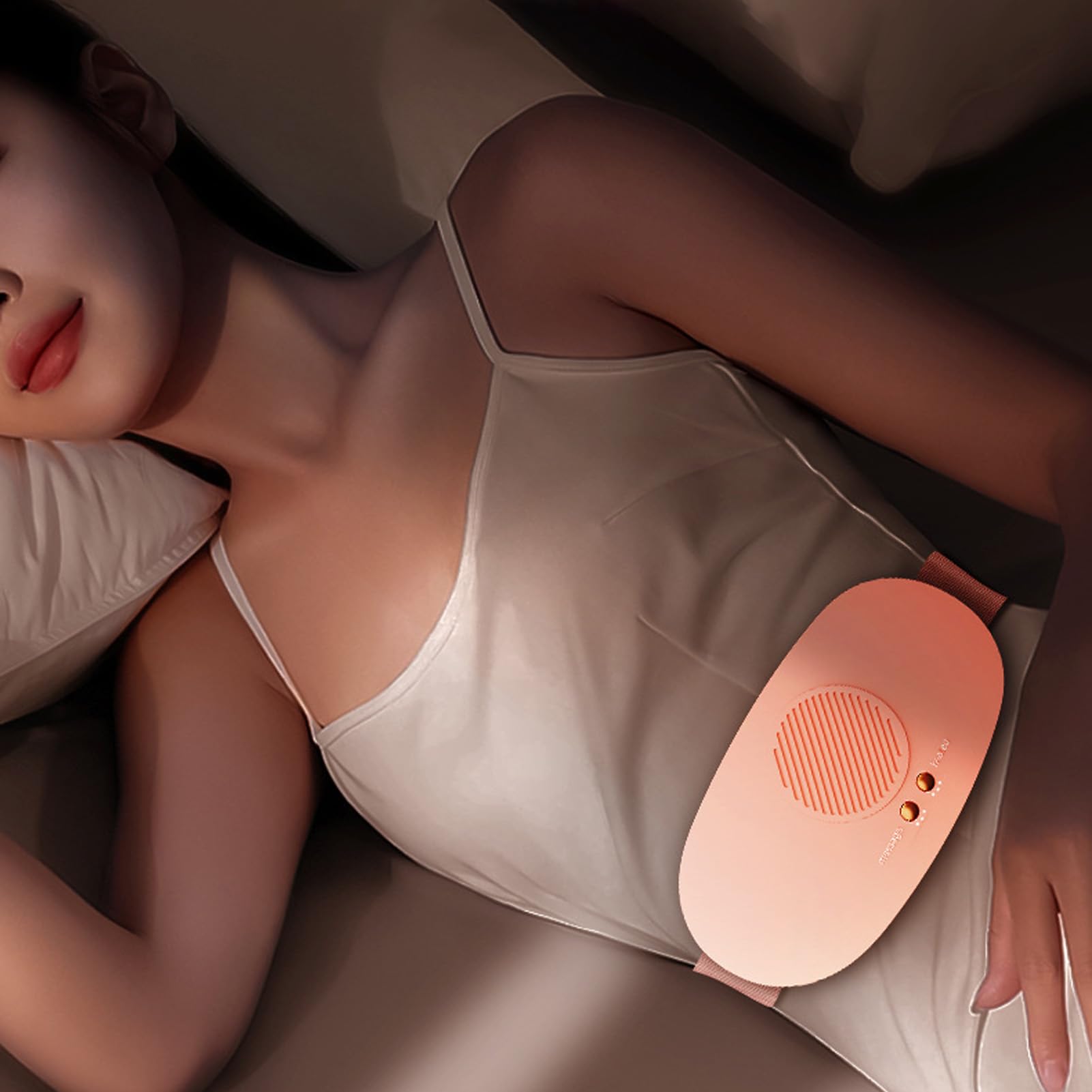 Almohadilla Térmica Menstrual, 5 Ajustes De Temperatura, 7 Modos De Masaje, Apagado Automático, Cómodo Cinturón Envolvente Térmico Para El Hogar, Coche Y Oficina