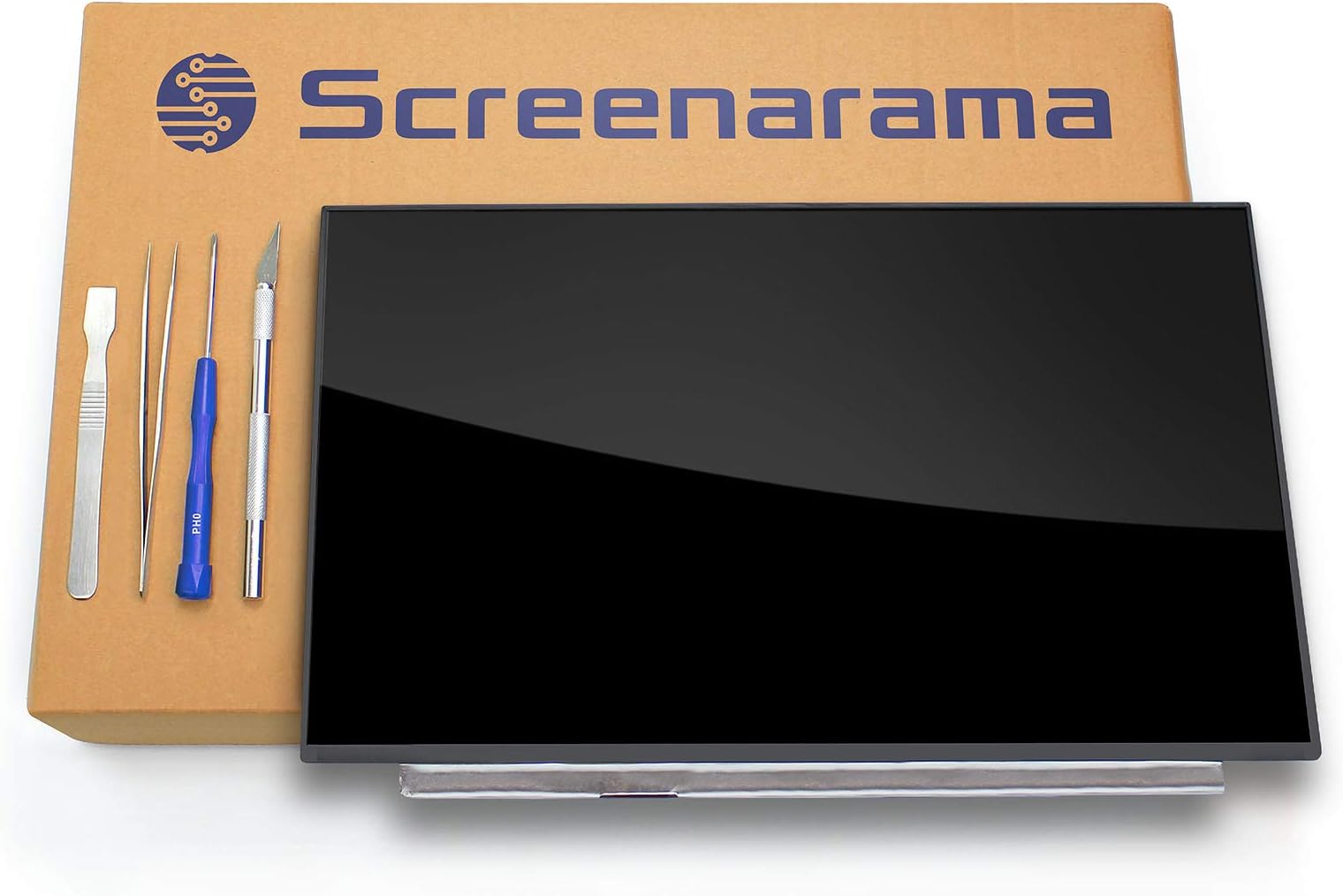 SCREENARAMA New Screen Replacement for HP 14-DK0028WM 7MP80UA, HD 1366x768, Glossy, LCD LED Display with Tools