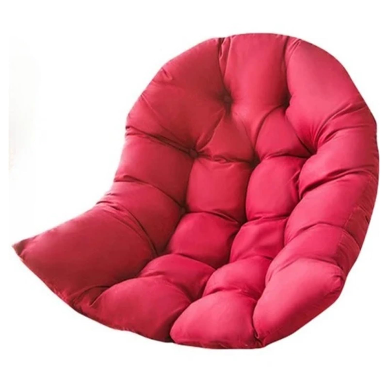 RRYPBOVG Hanging Chair Cushion 120x80cm Hanging Basket Egg Chair Cushion Outdoor Sofa Swing Chair Cushion(Red)