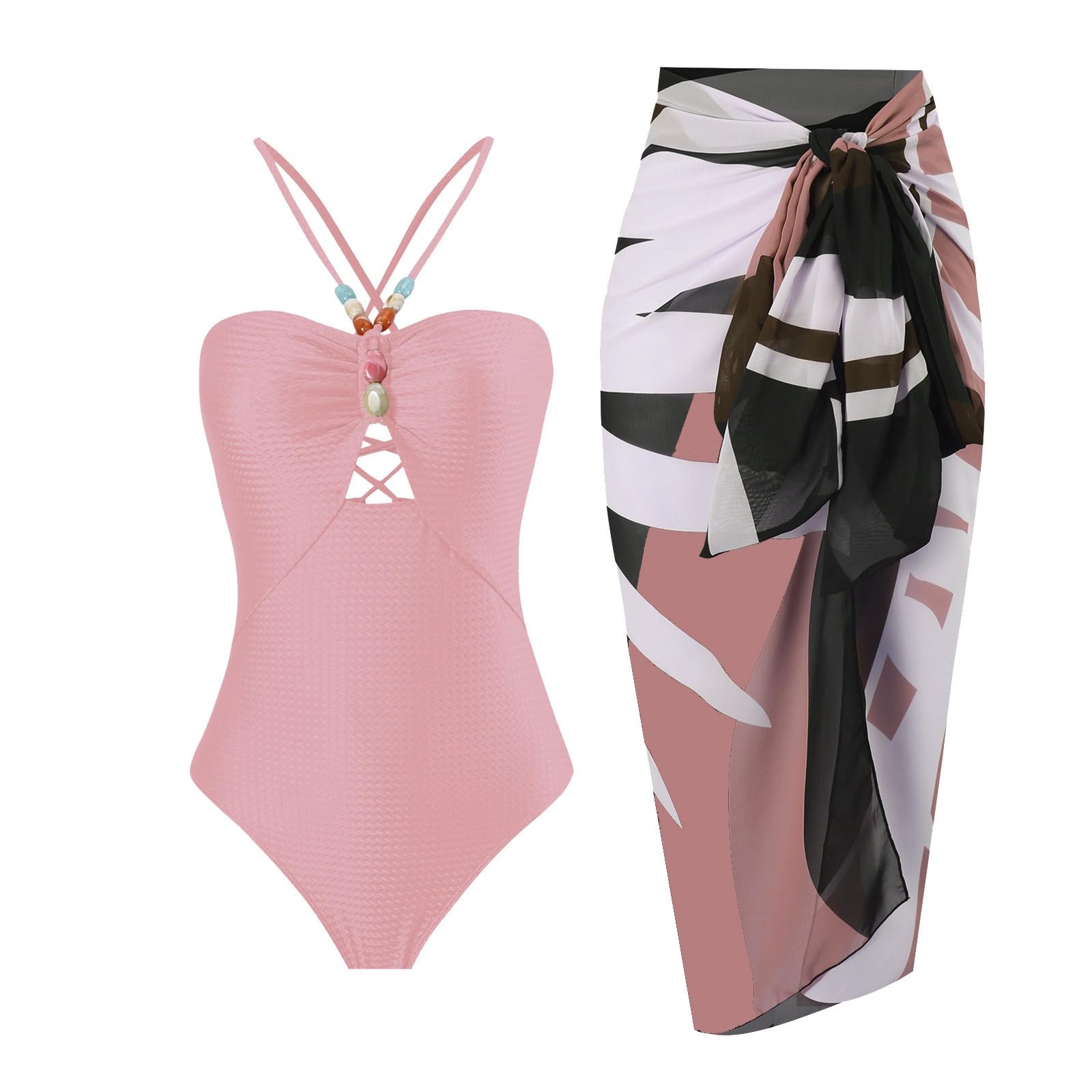 uxxnjfg Bañadores Mujer Natacion Conjuntos Dos Piezas Mujer Sexy Verano Reductor Barriga Swimsuit Estampado Flores Bañadores Brasileño Deportivo Bañador Moldeador Arena Playa Beachwear
