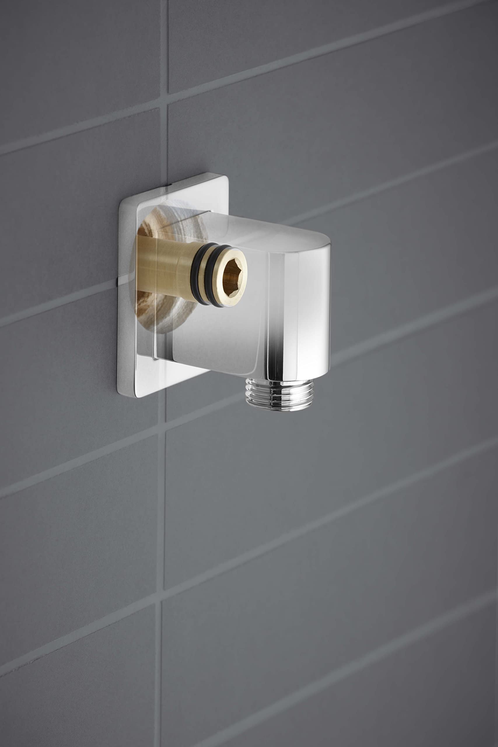 KOHLER 98350-BL Awaken Wall Mount Supply Elbow, Low Profile Design
