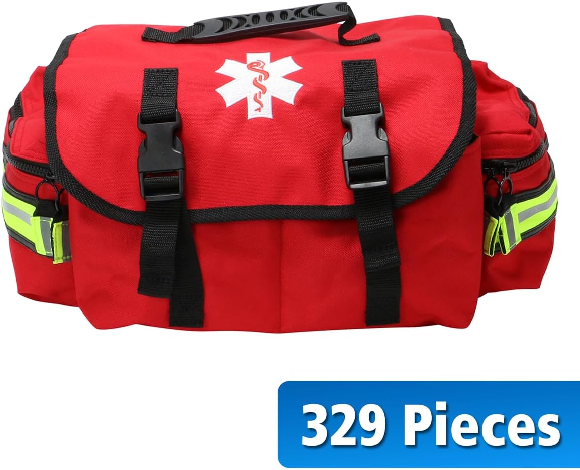 First Aid Only 91390 Basic First Aid Kit First Responder Bag, 329 Pieces