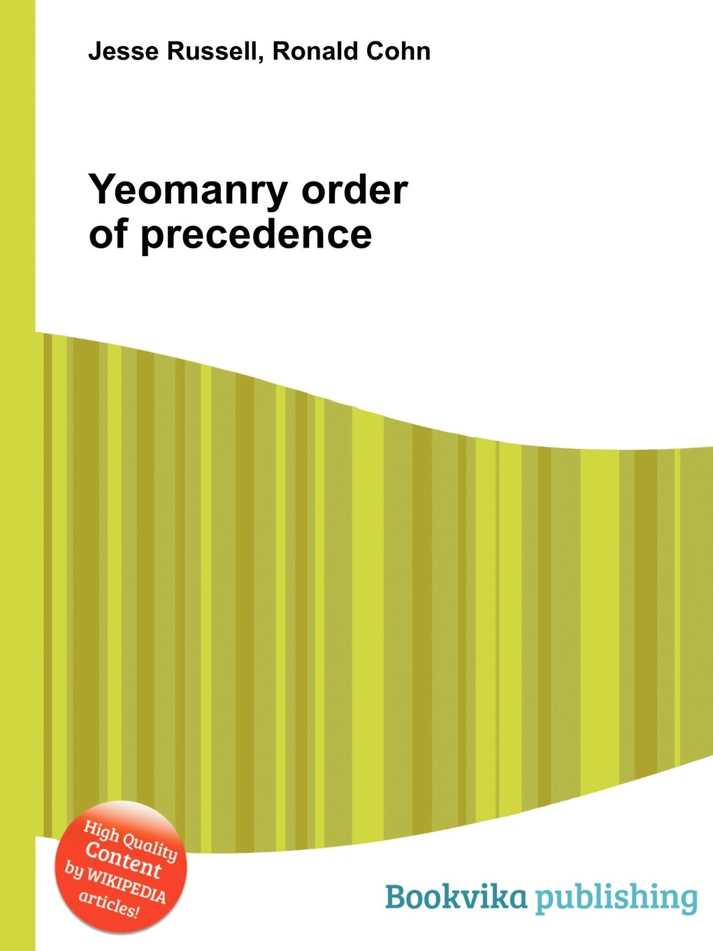 Yeomanry Order of Precedence