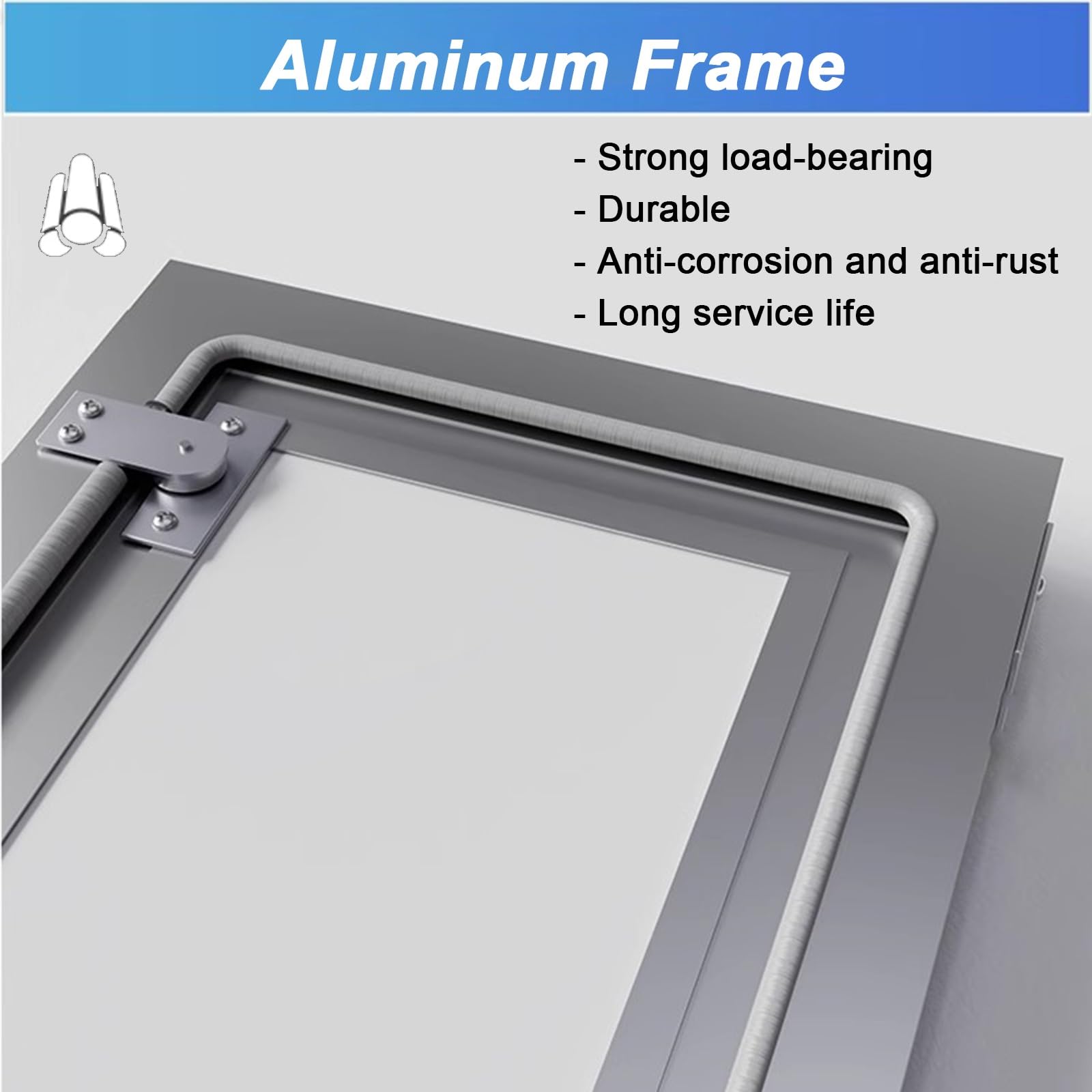 WDJBPSH Trampilla Pladur Empotrable Panel de Acceso para Drywall Pintable, Puerta Oculta de Fontanería/Puerta de Inspección Ignífuga(Push-Type,700x1500mm)
