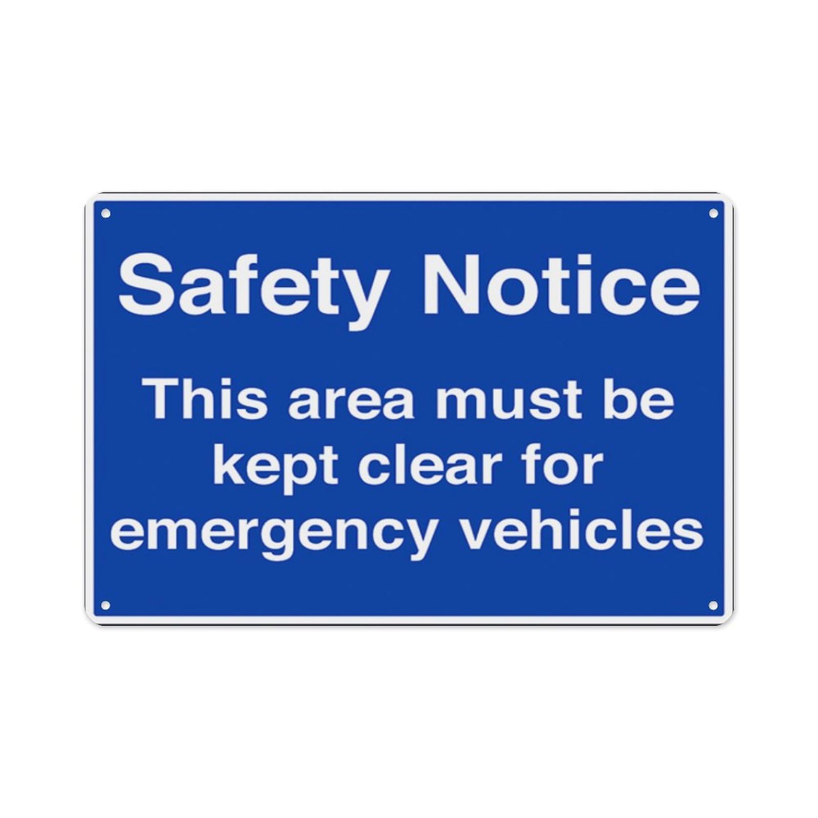 peiyeety This Area Must Be Kept Clear Aluminum Tin Warning Signs For Home Outdoor Garden 8X12 Inches