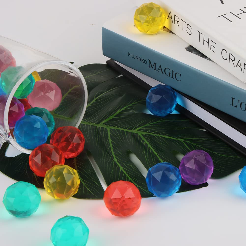 FineFun 25 sztuk 30 mm odbijające piłeczki dla dzieci, małe, gumowe, mieszane kolorowe odbijające się kulki, bouncing ball na przyjęcie urodzinowe