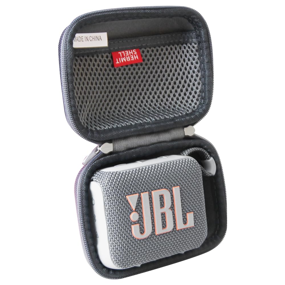Hermitshell Hard Travel Case for JBL Go 4 / JBL GO 5 - Ultra-Portable Bluetooth Speaker (Gray, Case for JBL GO 4 / JBL GO 5) Case for JBL GO 4 Gray