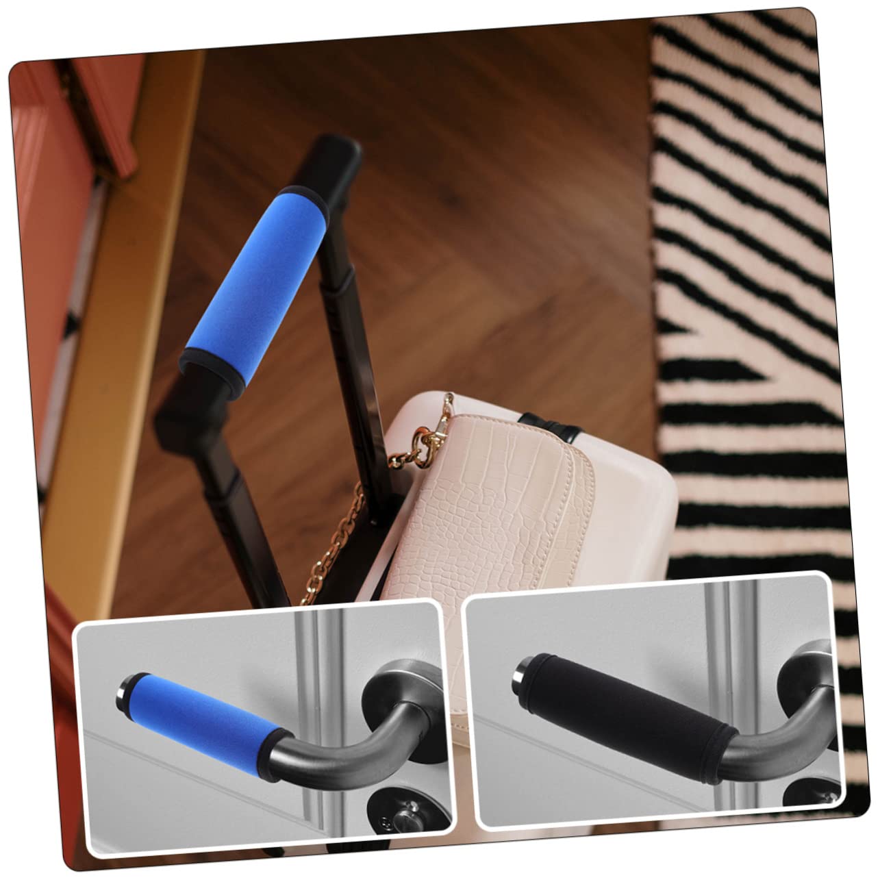 10piezas Funda De Manija De Equipaje De Neopreno Protección Cómoda para Mano Accesorios De Viaje para Maletas y Mochilas